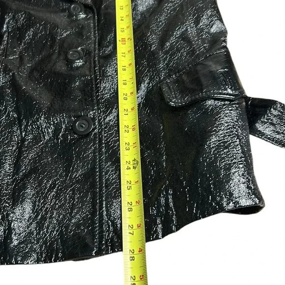 Y2K Marina Rinaldi  vtg coat,women M/L  PTP 21”. Lightweight,tag says leather - Picture 13 of 17